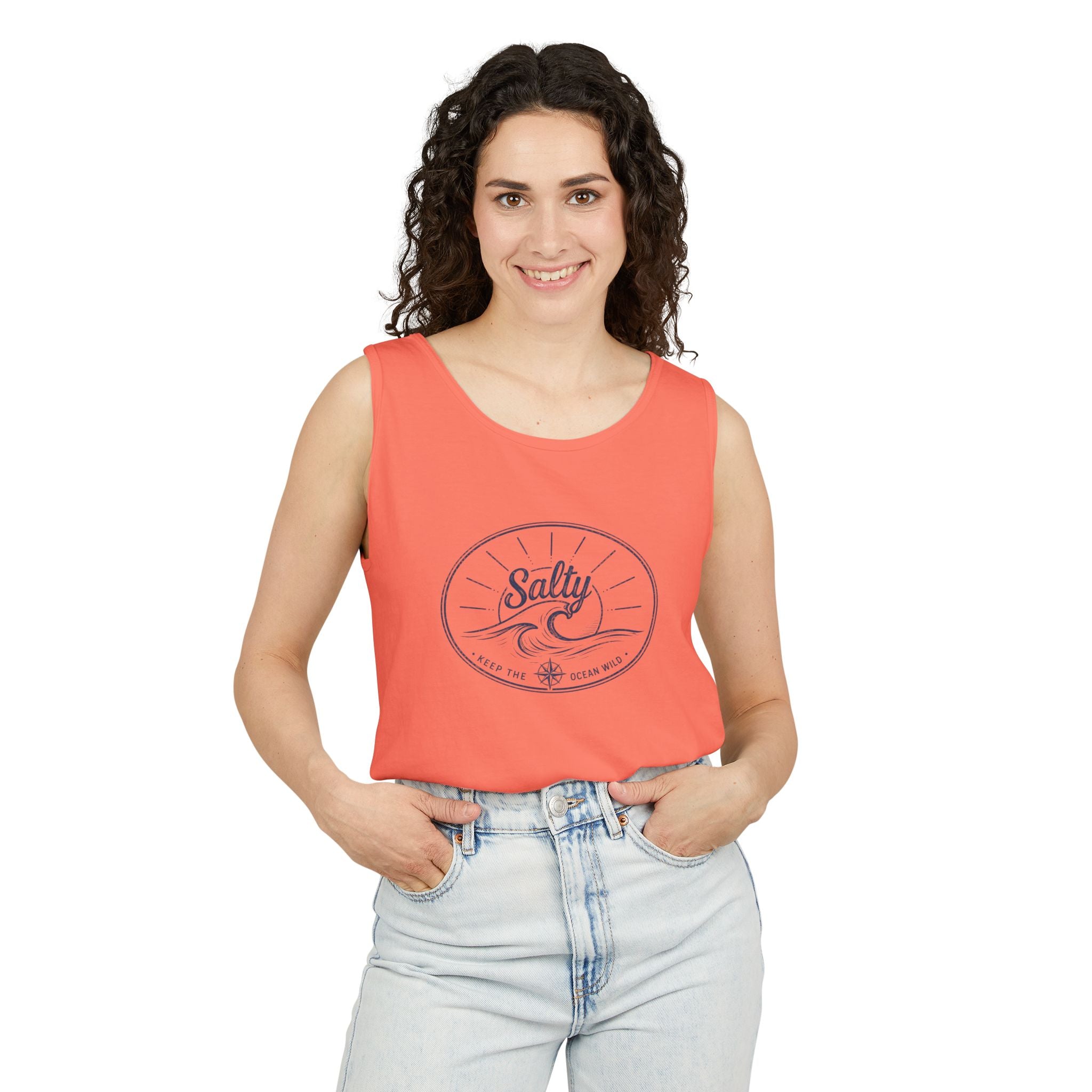 Keep The Ocean Wild  - Salty- Vintage Unisex Tank Top