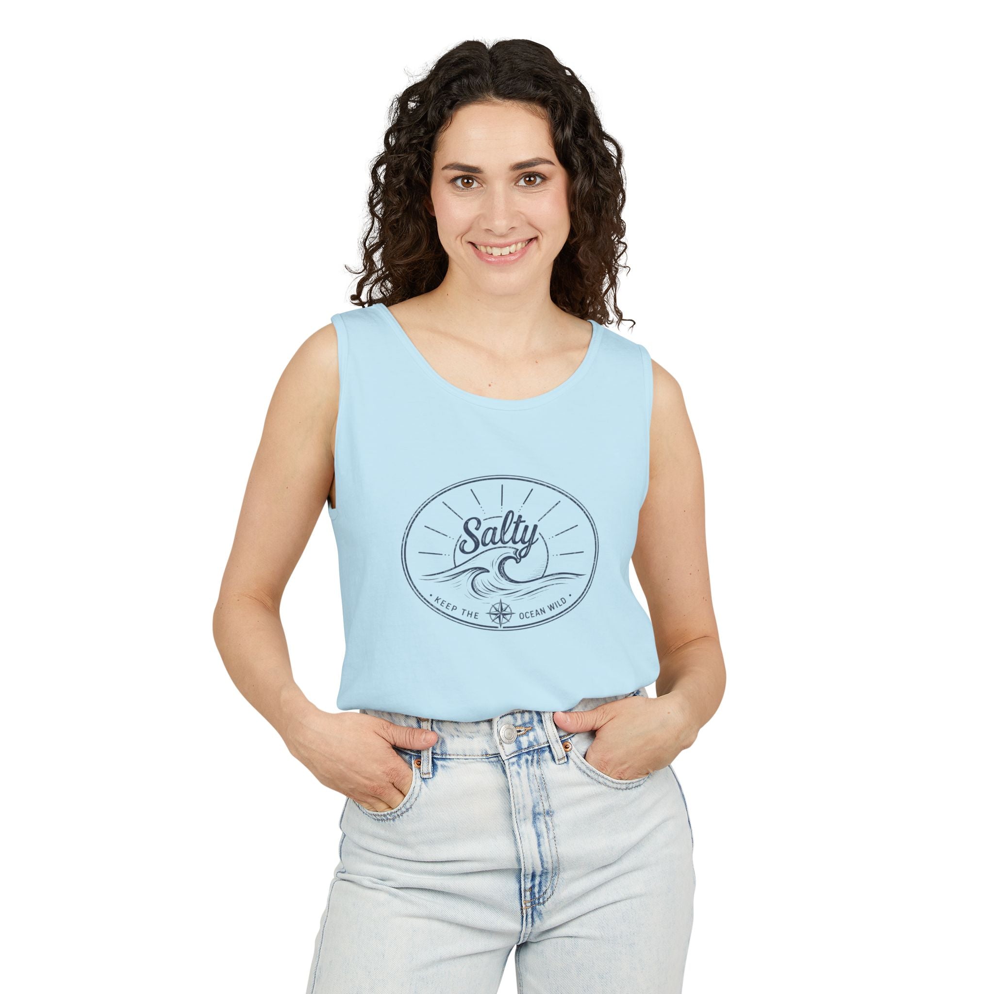Keep The Ocean Wild  - Salty- Vintage Unisex Tank Top