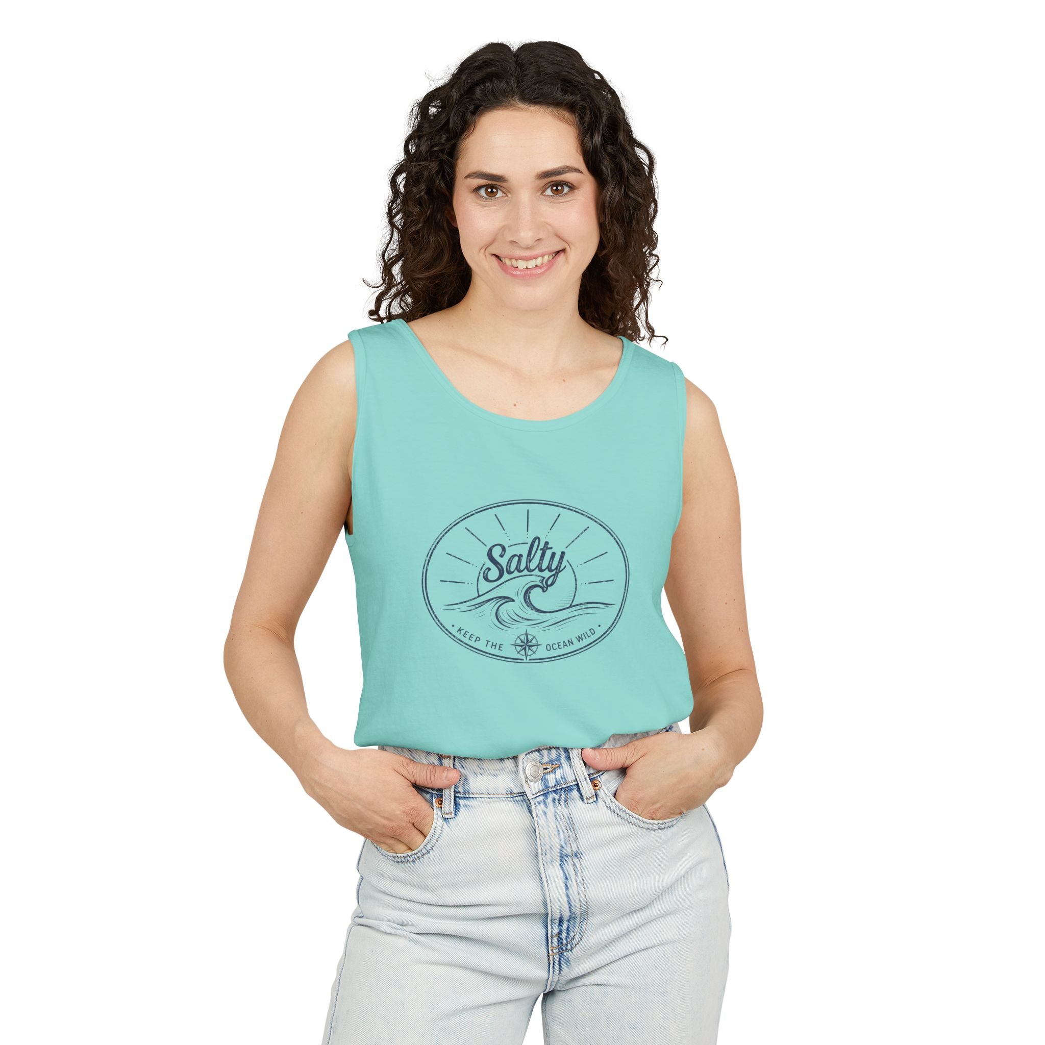 Keep The Ocean Wild  - Salty- Vintage Unisex Tank Top
