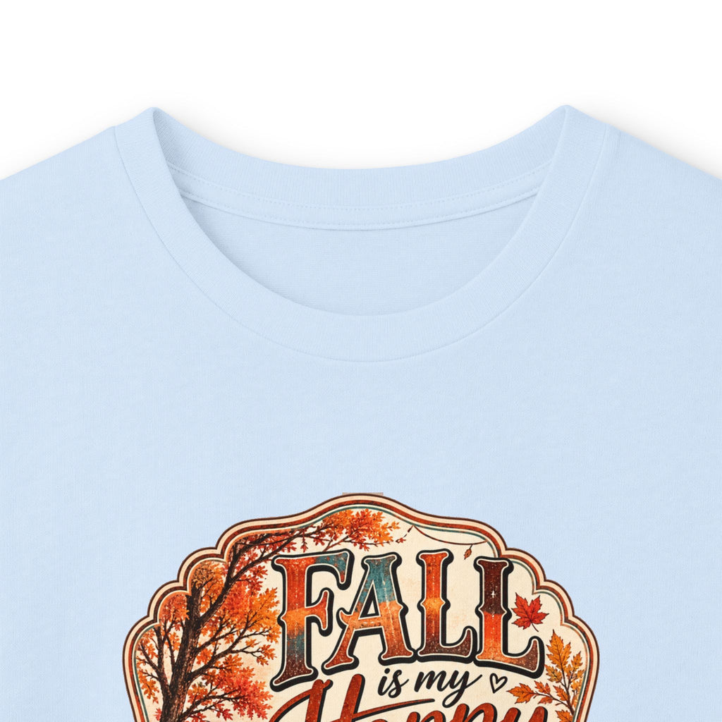 Fall Is My Happy Place | Golden Retriever Fall Shirt | Country Autumn Dog Design | Vintage Truck Pumpkin Sweatshirt - Unisex Ultra Cotton Long Sleeve Tee