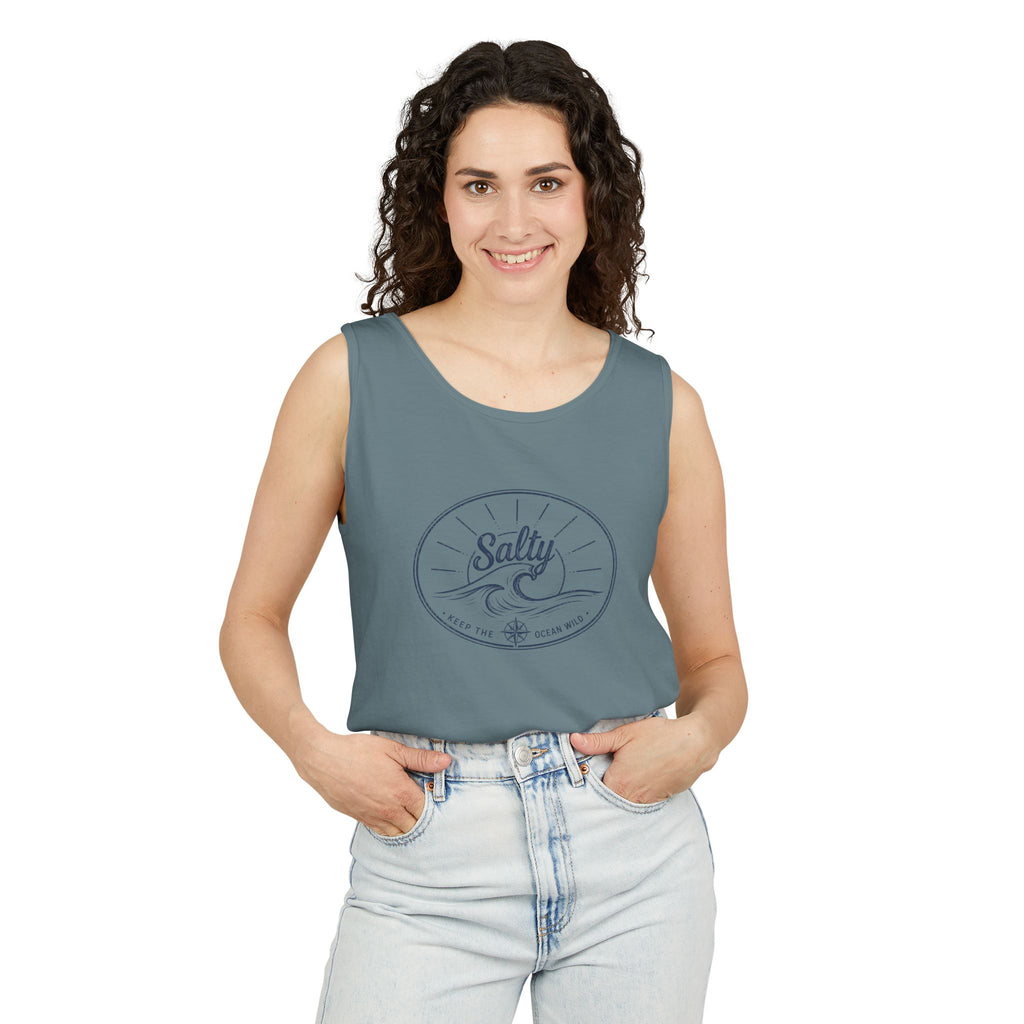 Keep The Ocean Wild  - Salty- Vintage Unisex Tank Top