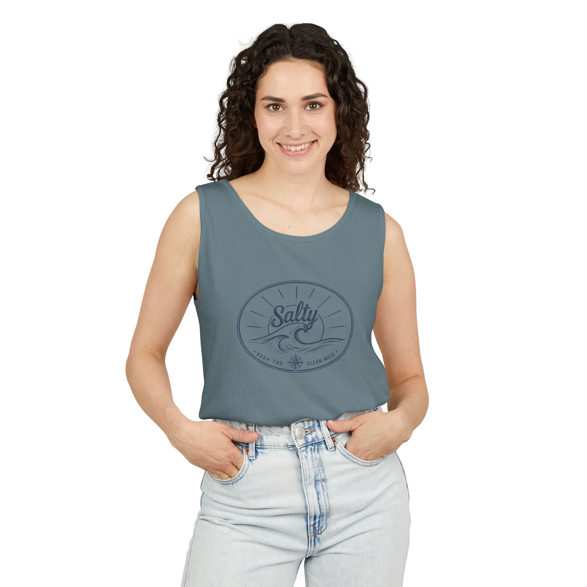 Keep The Ocean Wild  - Salty- Vintage Unisex Tank Top