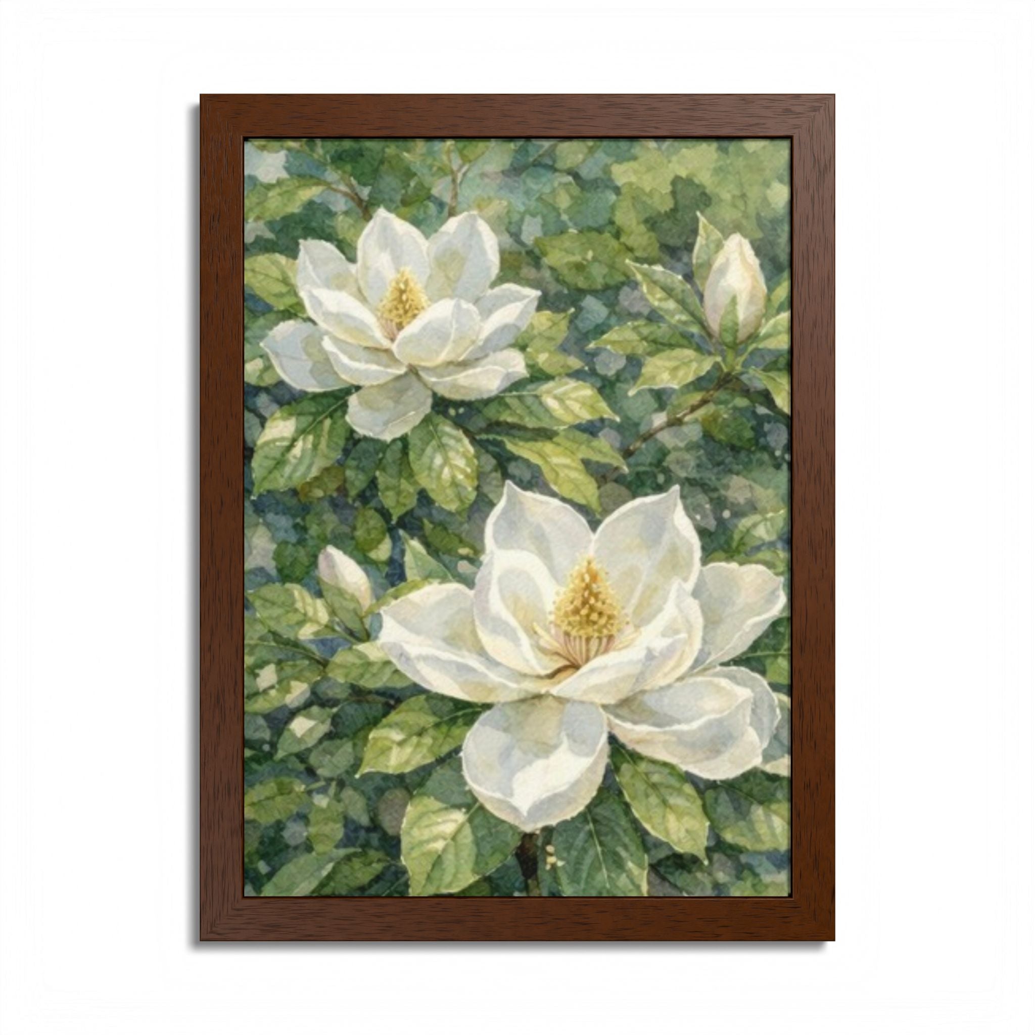 Magnolia Grace – Set of 3 Botanical Watercolor Prints