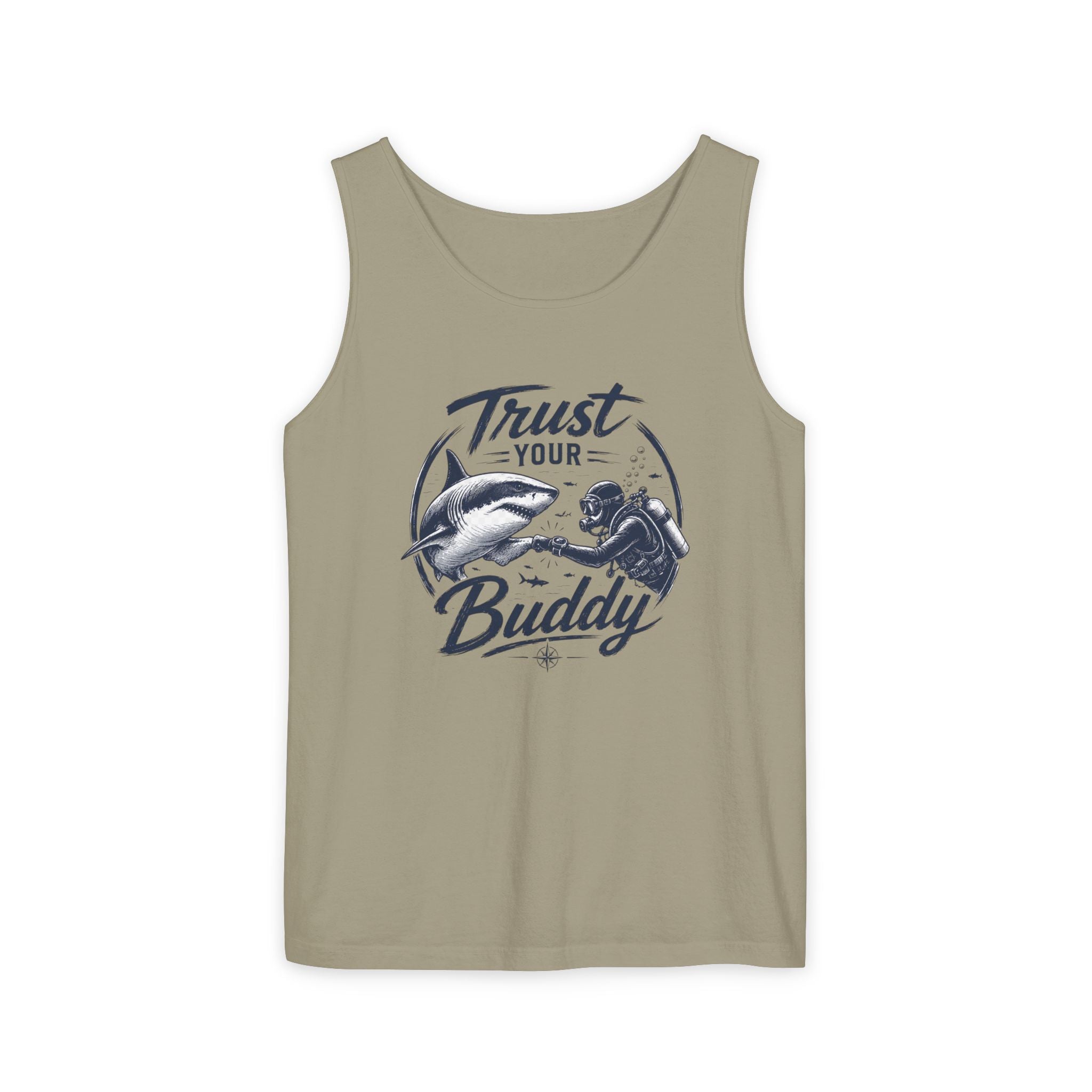Respect The Apex | Vintage Scuba Diver Graphic Shirt | Keep the Ocean Wild -  Unisex Garment-Dyed Tank Top