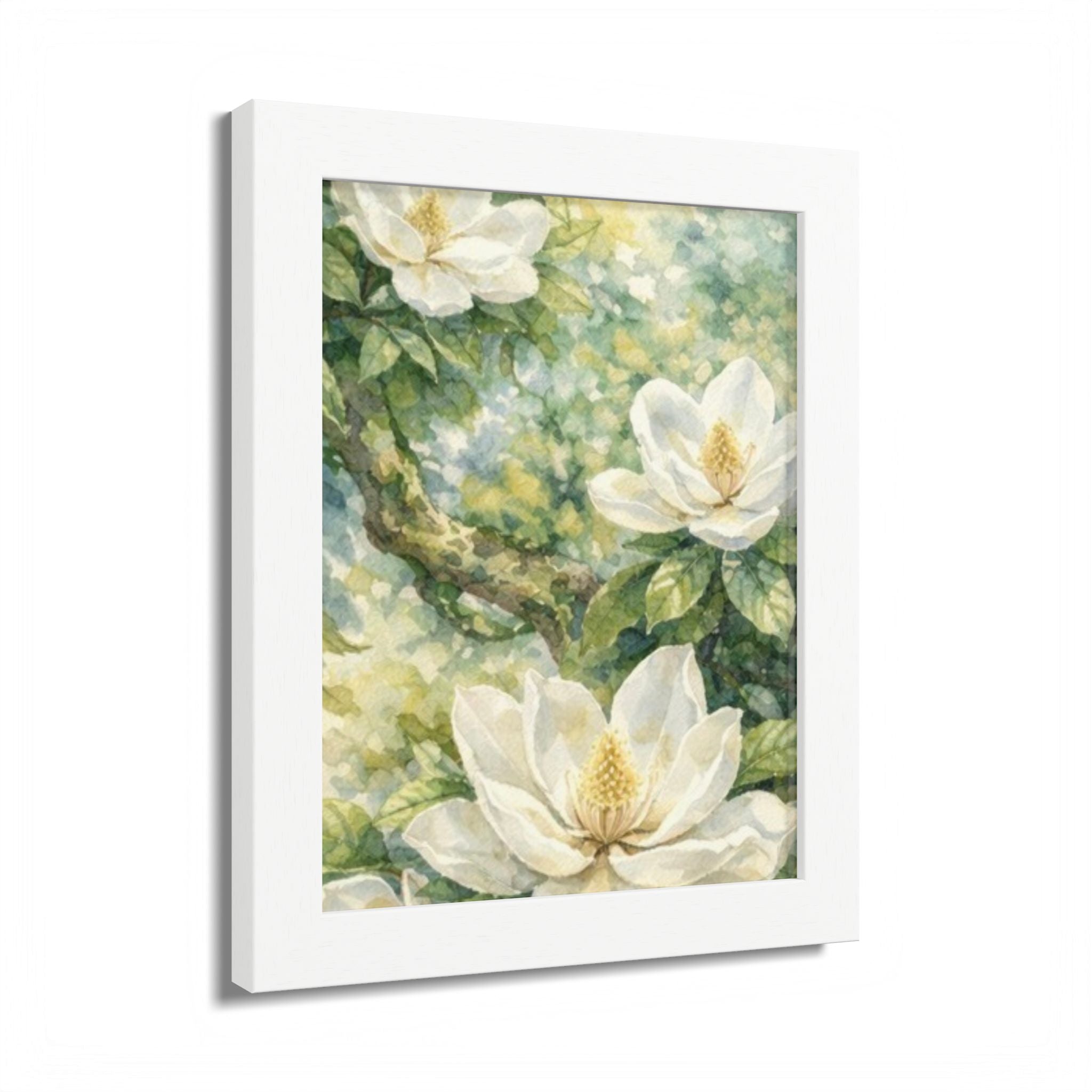 Magnolia Grace – Set of 3 Botanical Watercolor Prints