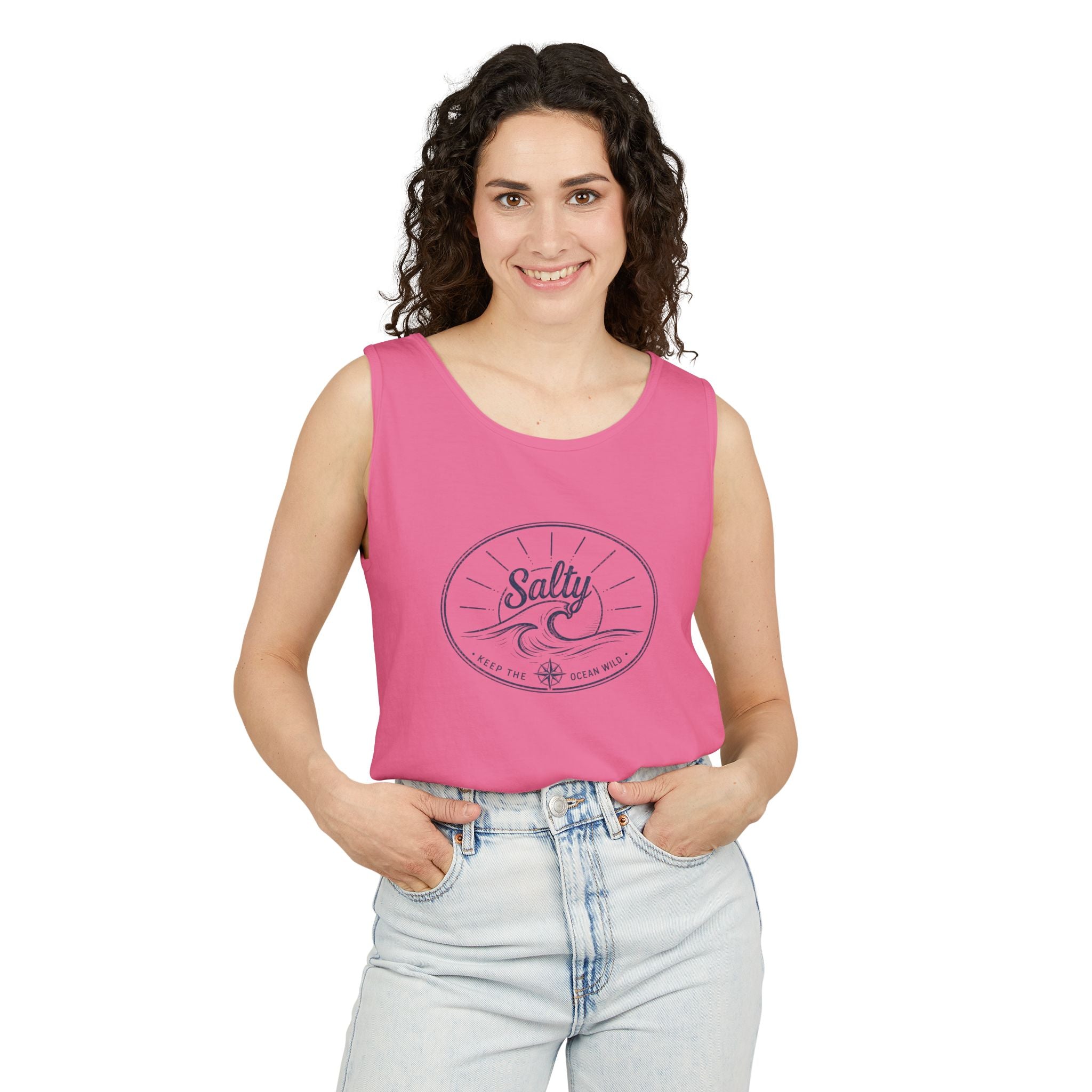 Keep The Ocean Wild  - Salty- Vintage Unisex Tank Top