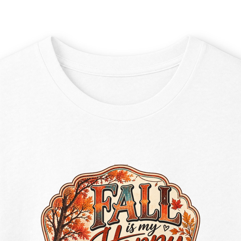 Fall Is My Happy Place | Golden Retriever Fall Shirt | Country Autumn Dog Design | Vintage Truck Pumpkin Sweatshirt - Unisex Ultra Cotton Long Sleeve Tee