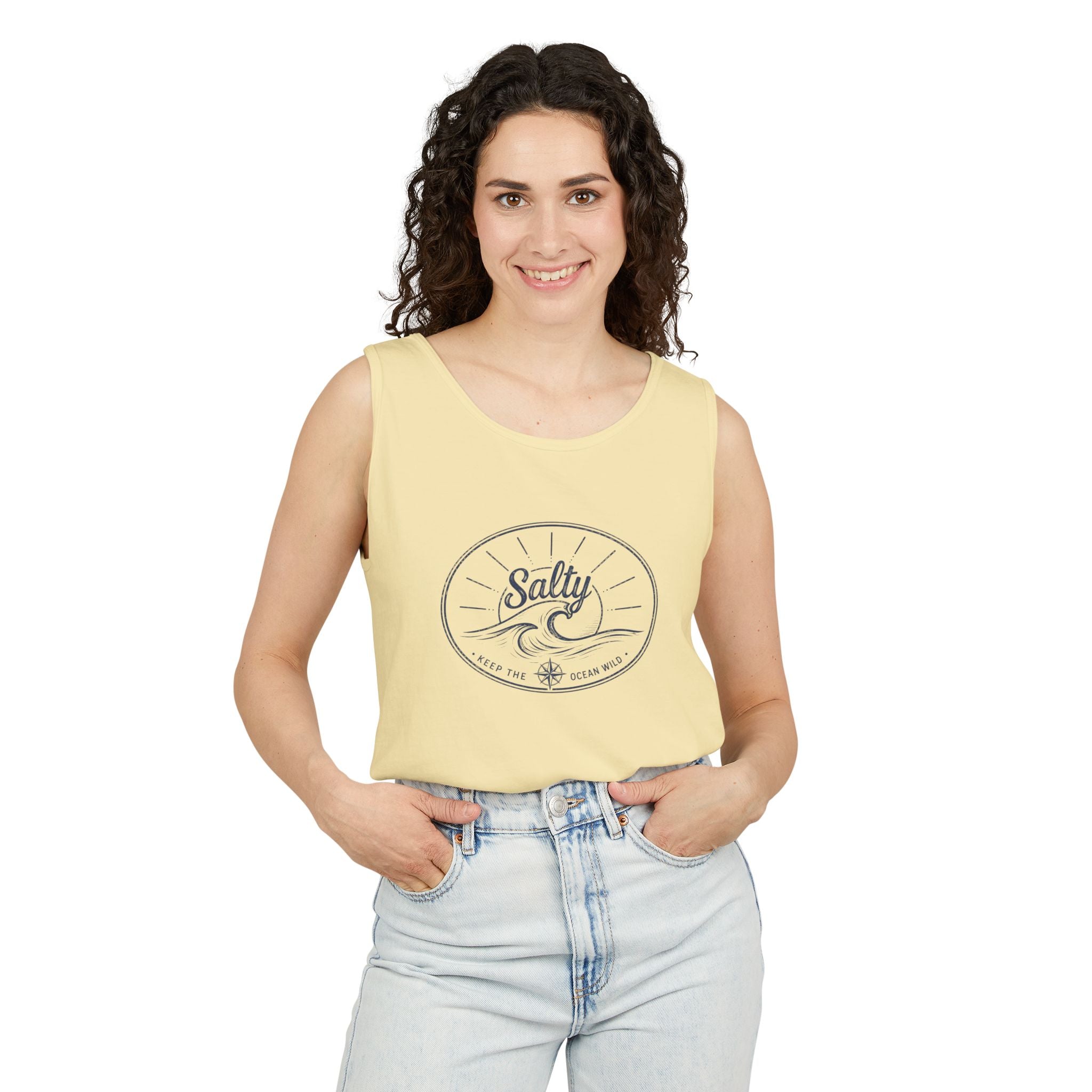 Keep The Ocean Wild  - Salty- Vintage Unisex Tank Top