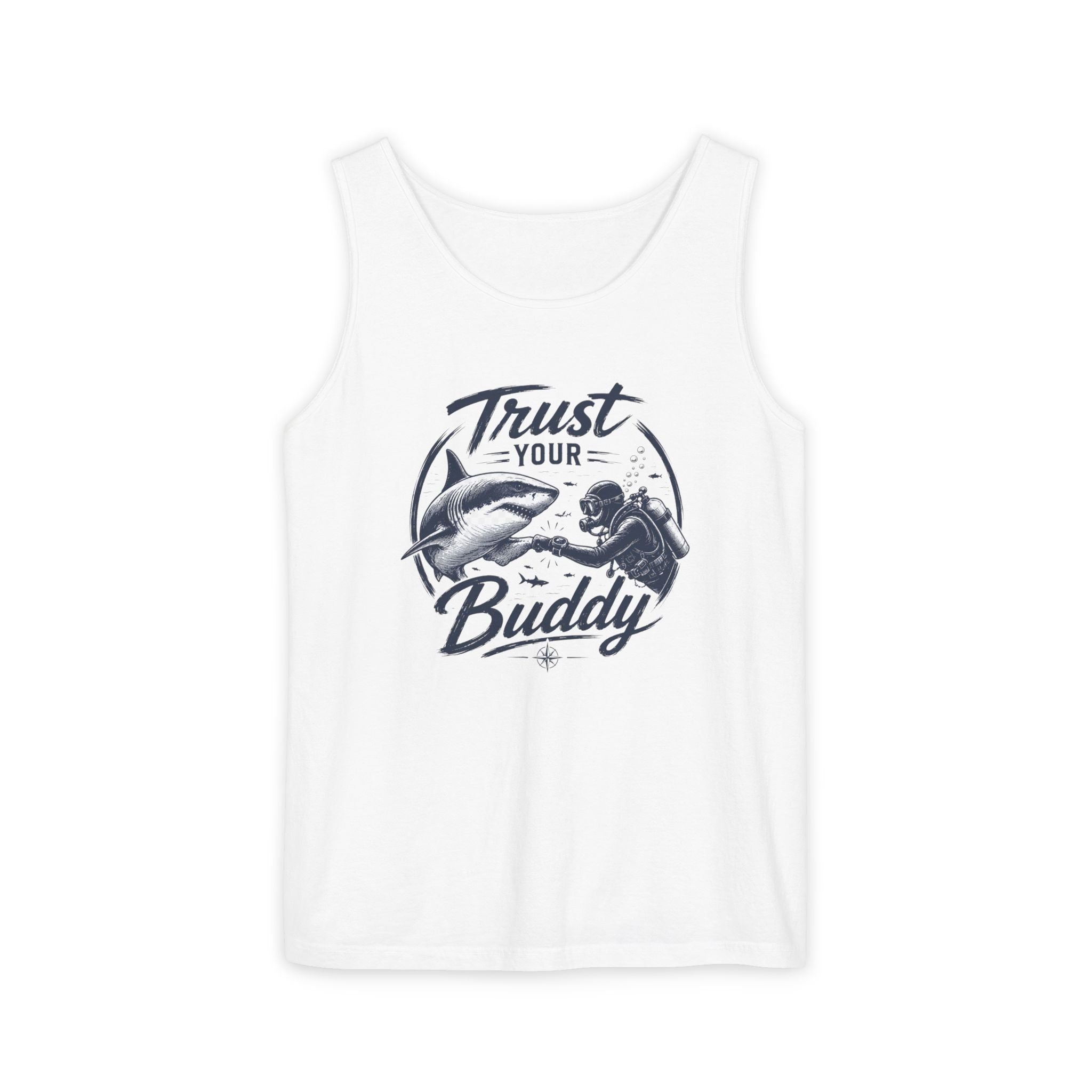 Respect The Apex | Vintage Scuba Diver Graphic Shirt | Keep the Ocean Wild -  Unisex Garment-Dyed Tank Top