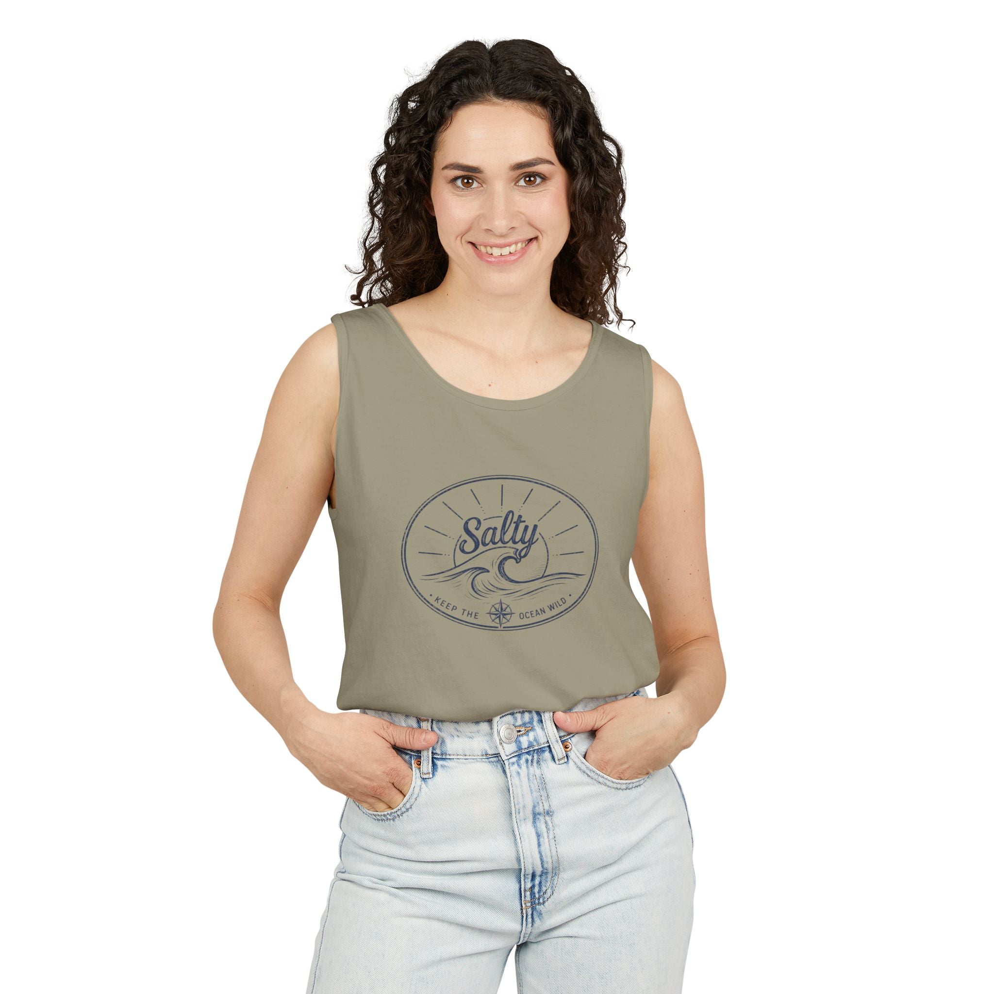 Keep The Ocean Wild  - Salty- Vintage Unisex Tank Top