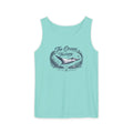 The Ocean Is My Therapy | Vintage Manta Ray Graphic Shirt | Keep the Ocean Wild - Unisex Garment-Dyed Tank Top