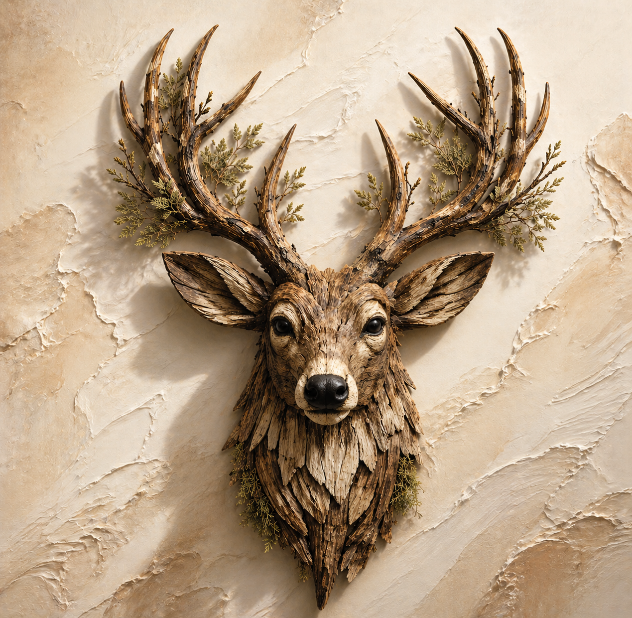 Rustic Woodland Deer Portrait Digital Download – Lodge & Farmhouse Wall Art